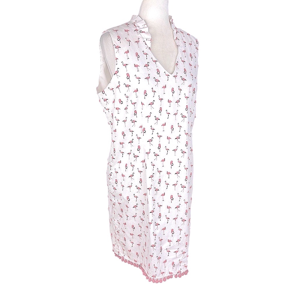 Chetta B pink flamingo dress